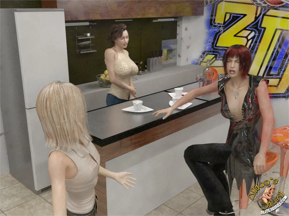 Alice's Diary  (Chapter 55 - Lesbian Threesome In Internet Cafe) — page 8