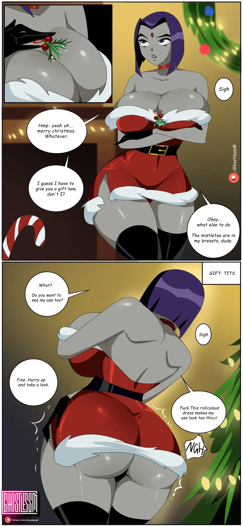 Under The MistletoeJustice League , Teen Titans  (Chapter 01) — page 3