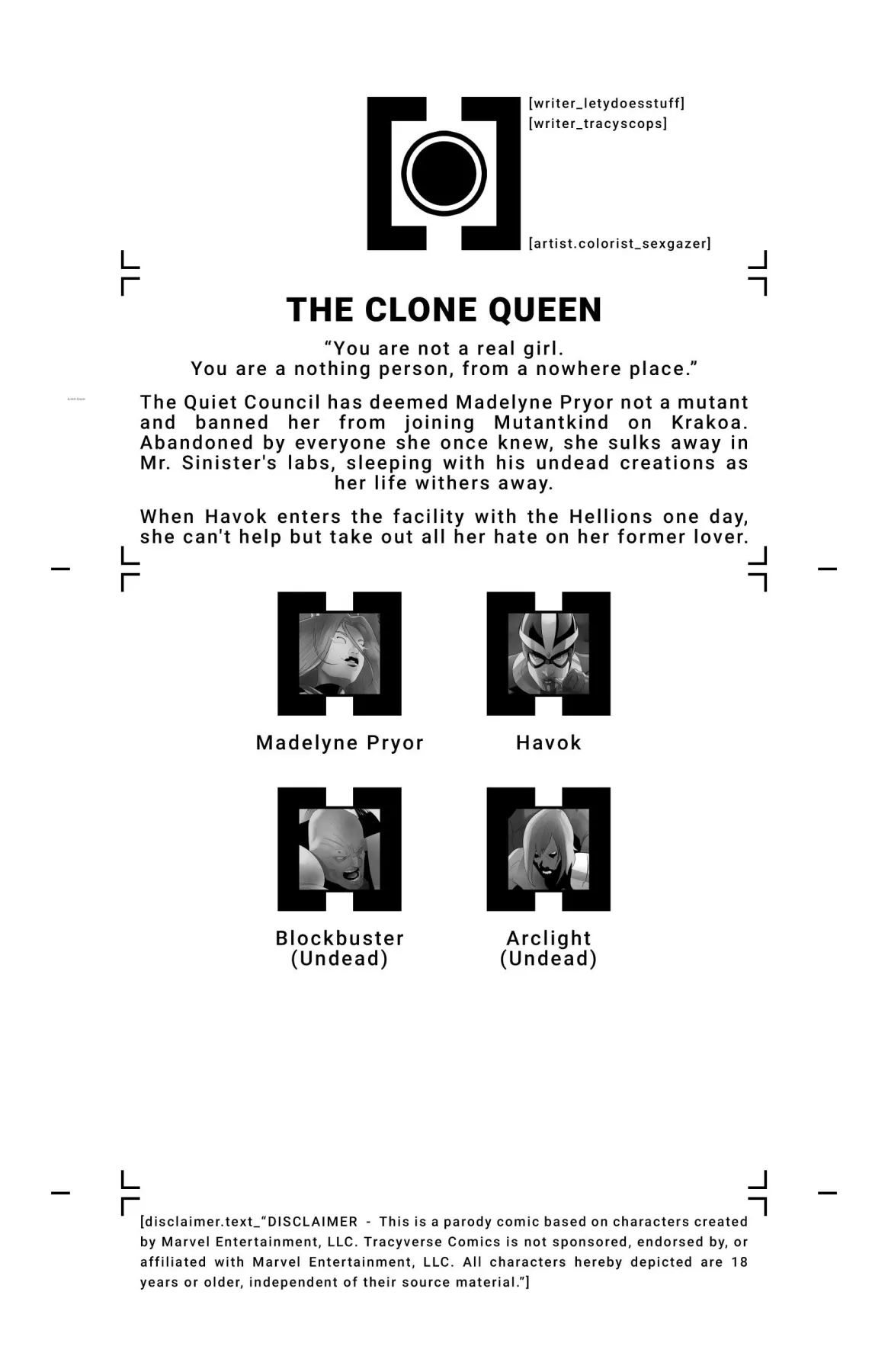 House Of XXX â The Clone Queen - X-Men  (Chapter 01) — page 2