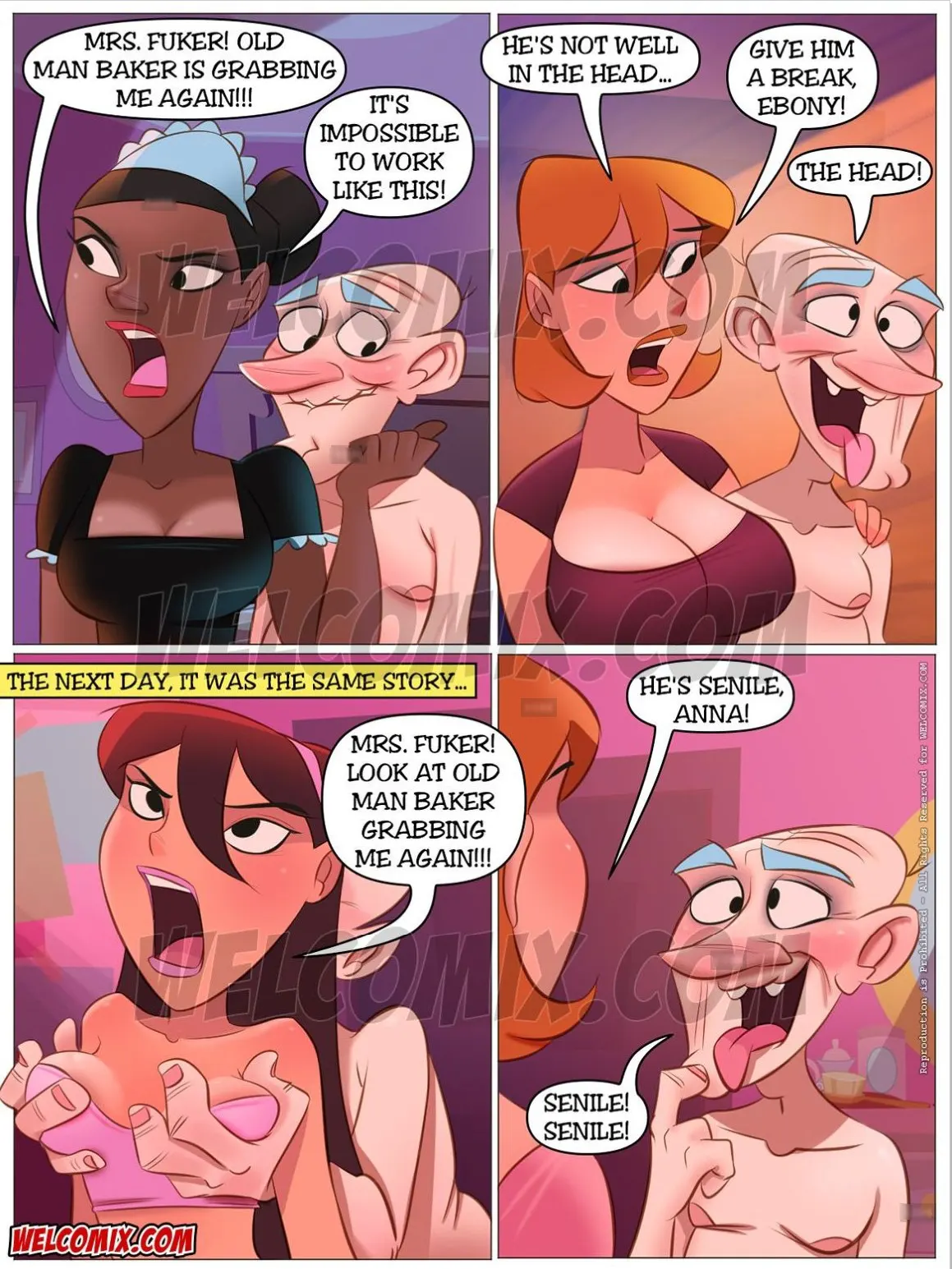 Naughty Fam  (Chapter 33 - Old Man Baker Went Senile) — page 3