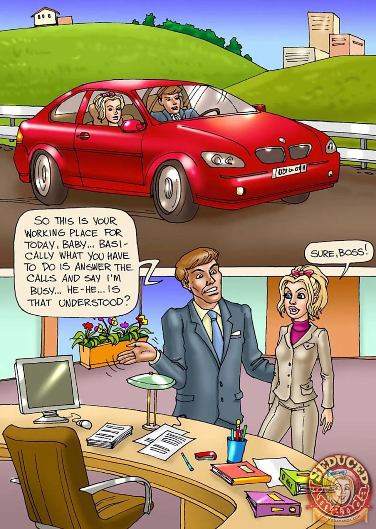 Seduced Amanda  (Chapter 09 - Being Dad's Secretary) — page 4