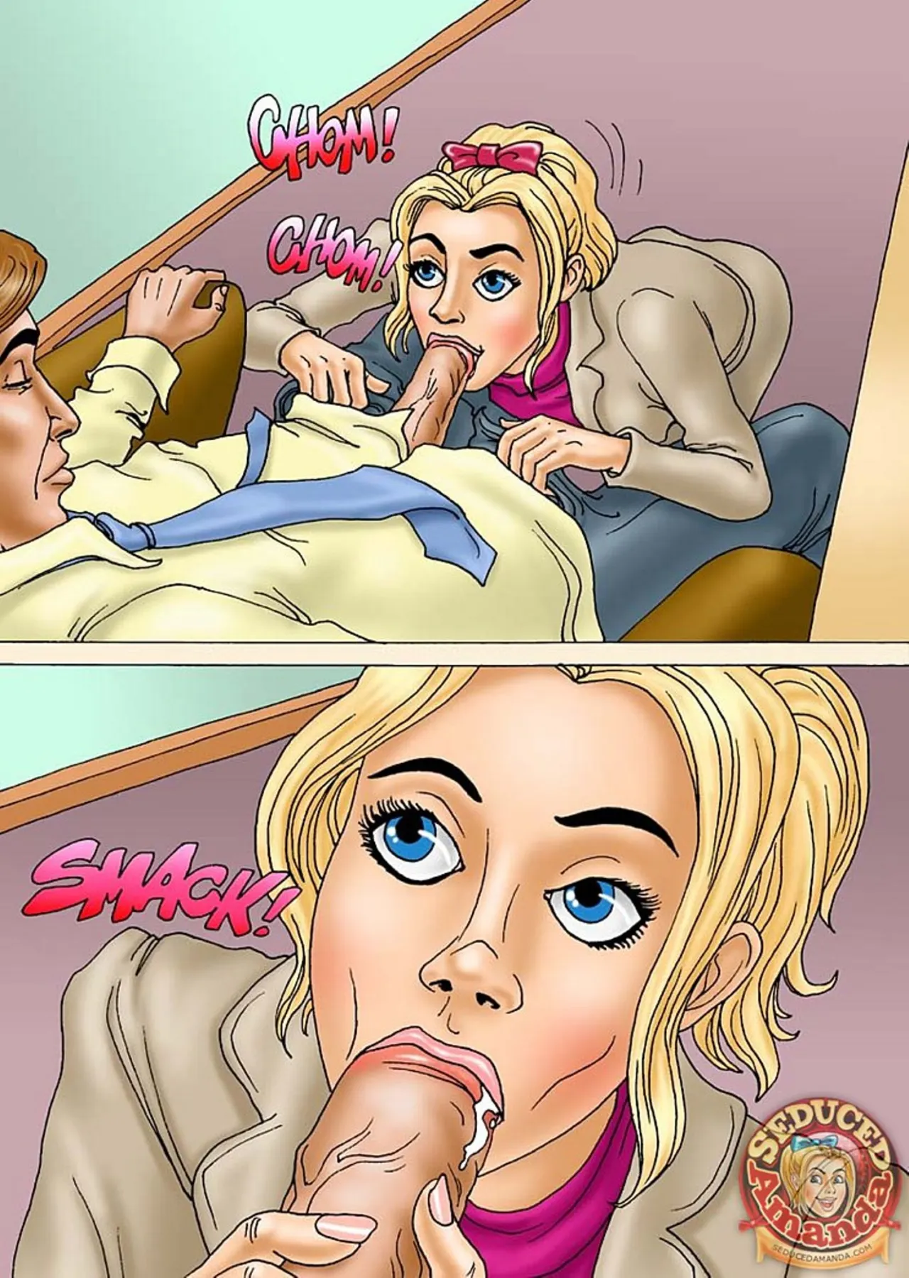 Seduced Amanda  (Chapter 09 - Being Dad's Secretary) — page 8