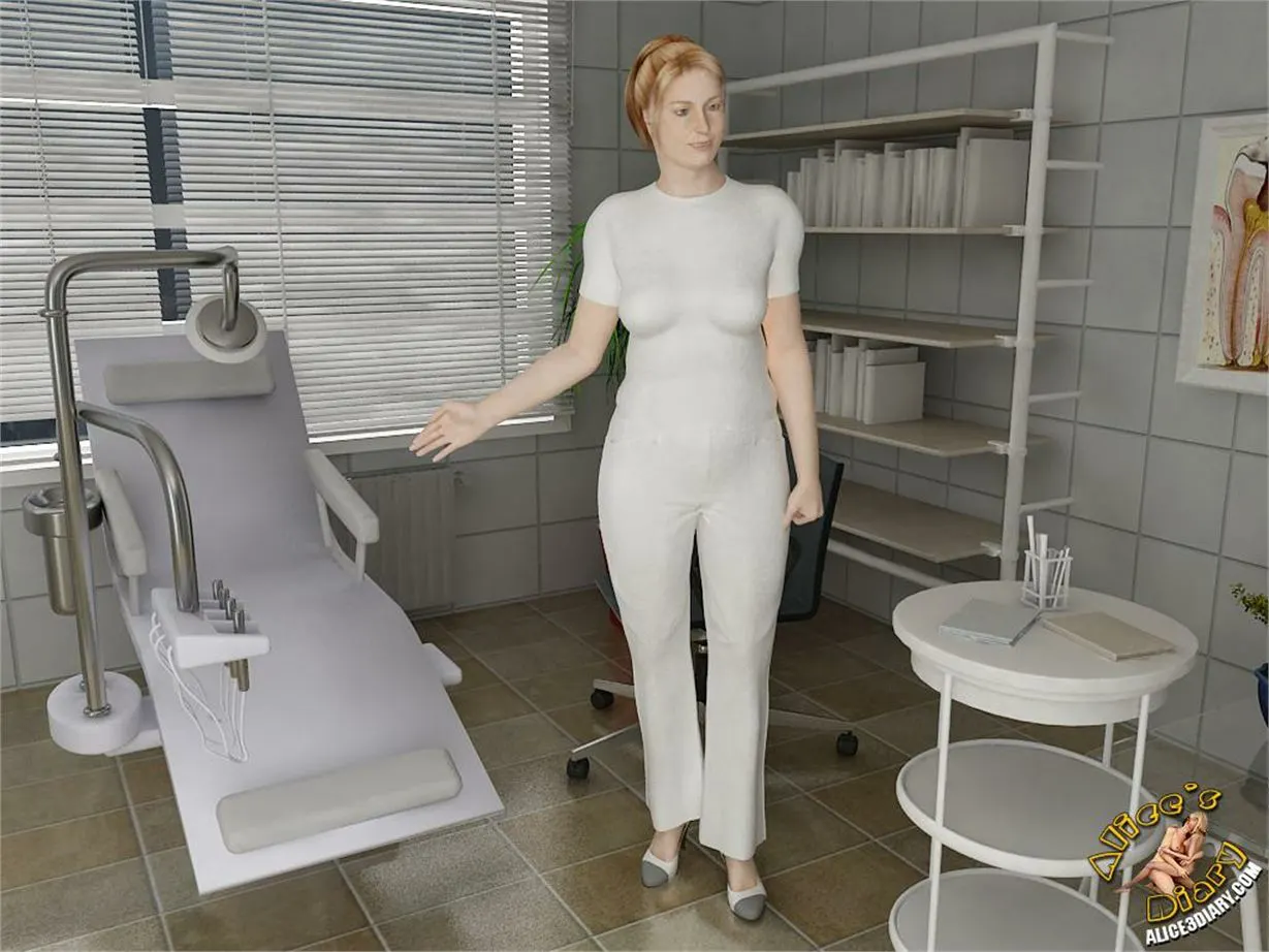 Alice's Diary  (Chapter 14 - Hot Lesbian Seduction In Dentists Office) — page 3