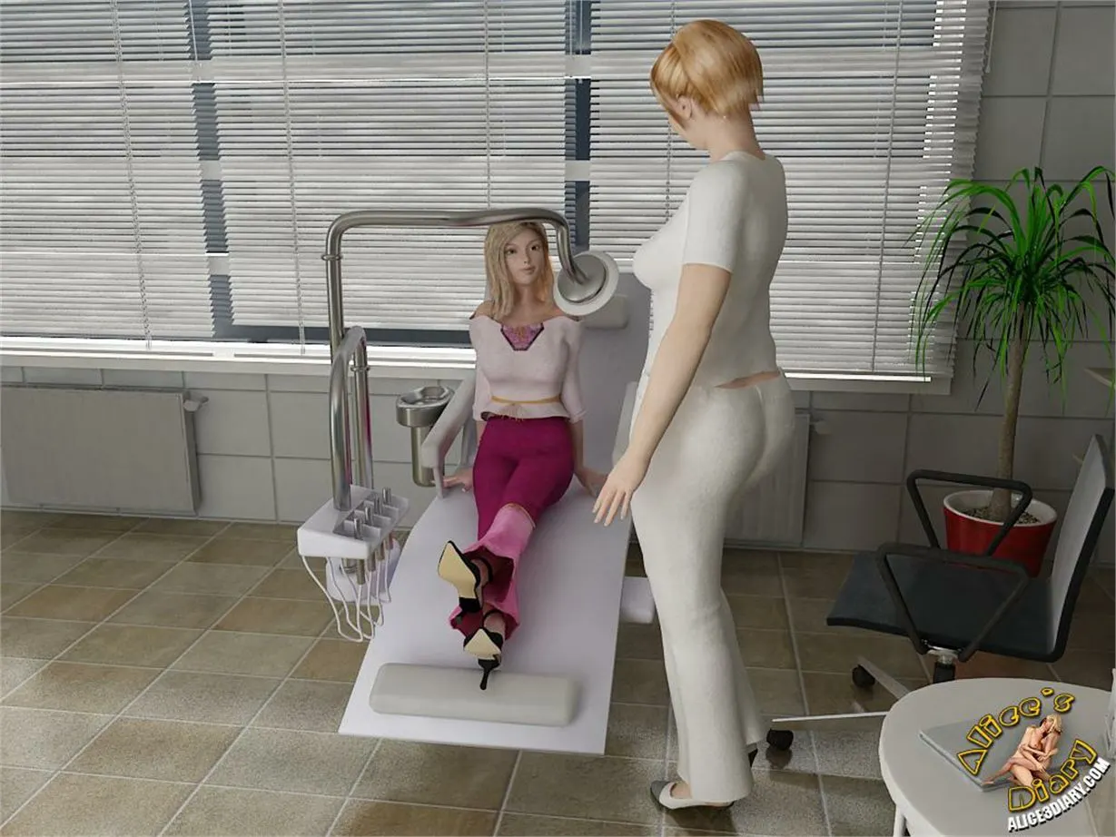 Alice's Diary  (Chapter 14 - Hot Lesbian Seduction In Dentists Office) — page 4