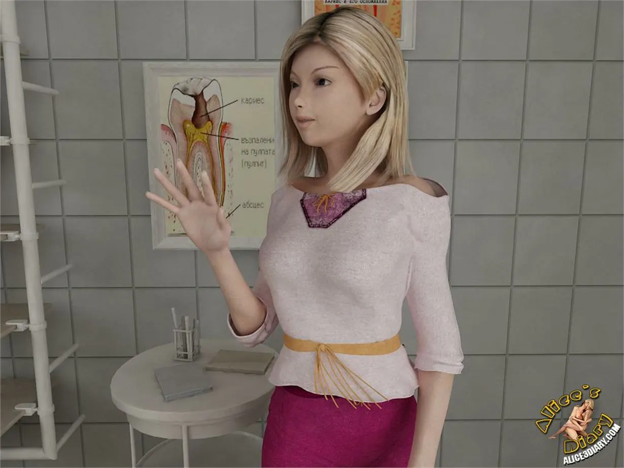 Alice's Diary  (Chapter 14 - Hot Lesbian Seduction In Dentists Office) — page 42