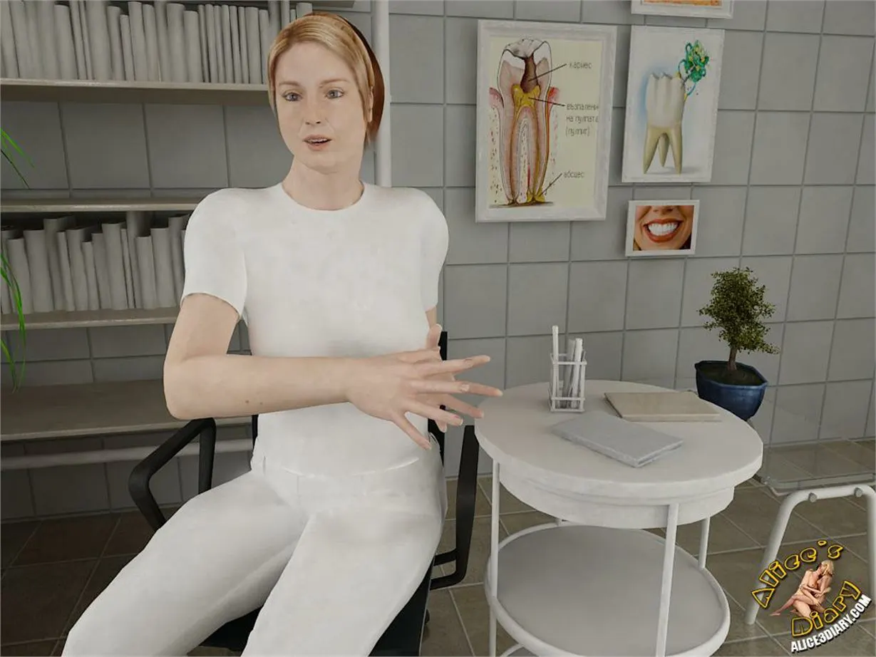 Alice's Diary  (Chapter 14 - Hot Lesbian Seduction In Dentists Office) — page 6