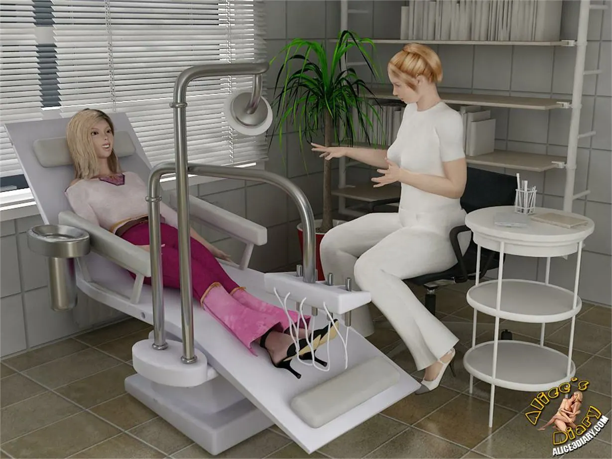 Alice's Diary  (Chapter 14 - Hot Lesbian Seduction In Dentists Office) — page 7