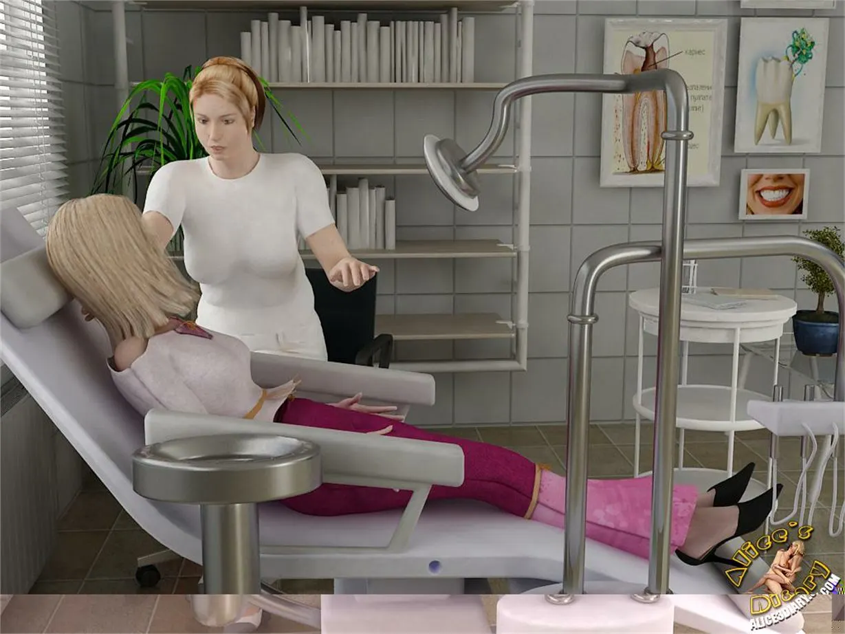 Alice's Diary  (Chapter 14 - Hot Lesbian Seduction In Dentists Office) — page 8