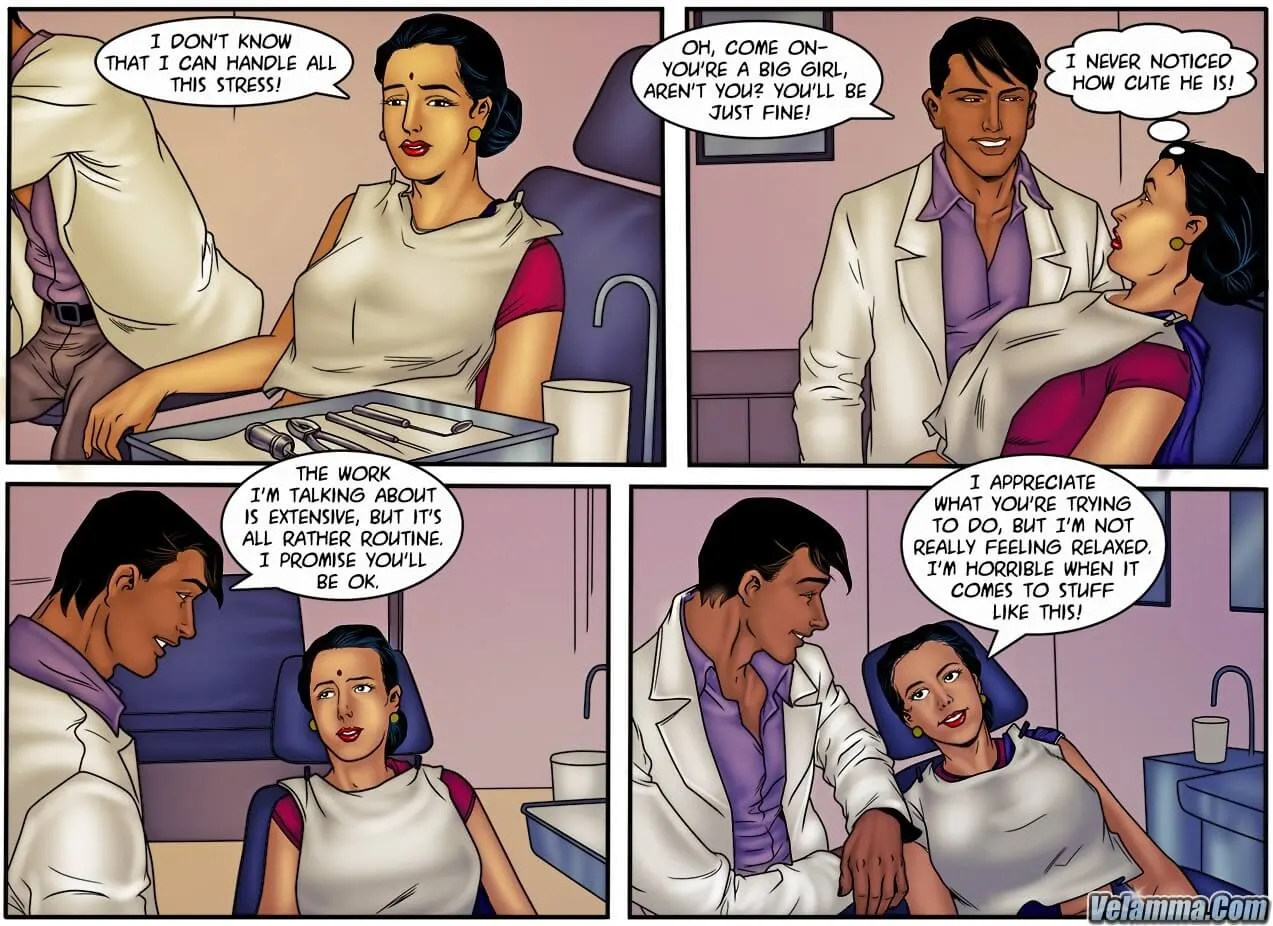 Velamma Dreams  (Chapter 14 - Dirty Dentist) — page 4