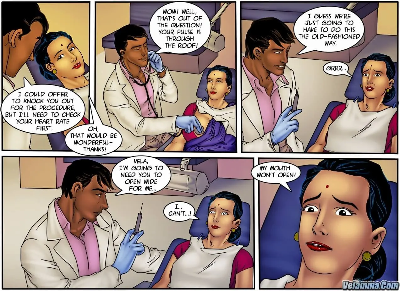 Velamma Dreams  (Chapter 14 - Dirty Dentist) — page 7
