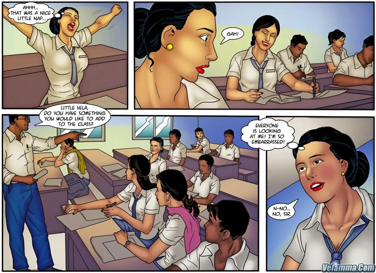 Velamma Dreams  (Chapter 13 - Vela Goes Back To School) — page 2
