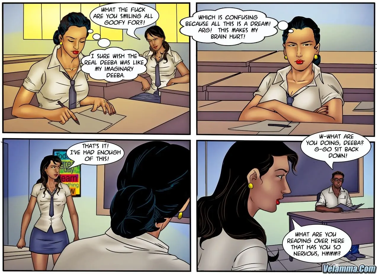 Velamma Dreams  (Chapter 13 - Vela Goes Back To School) — page 17