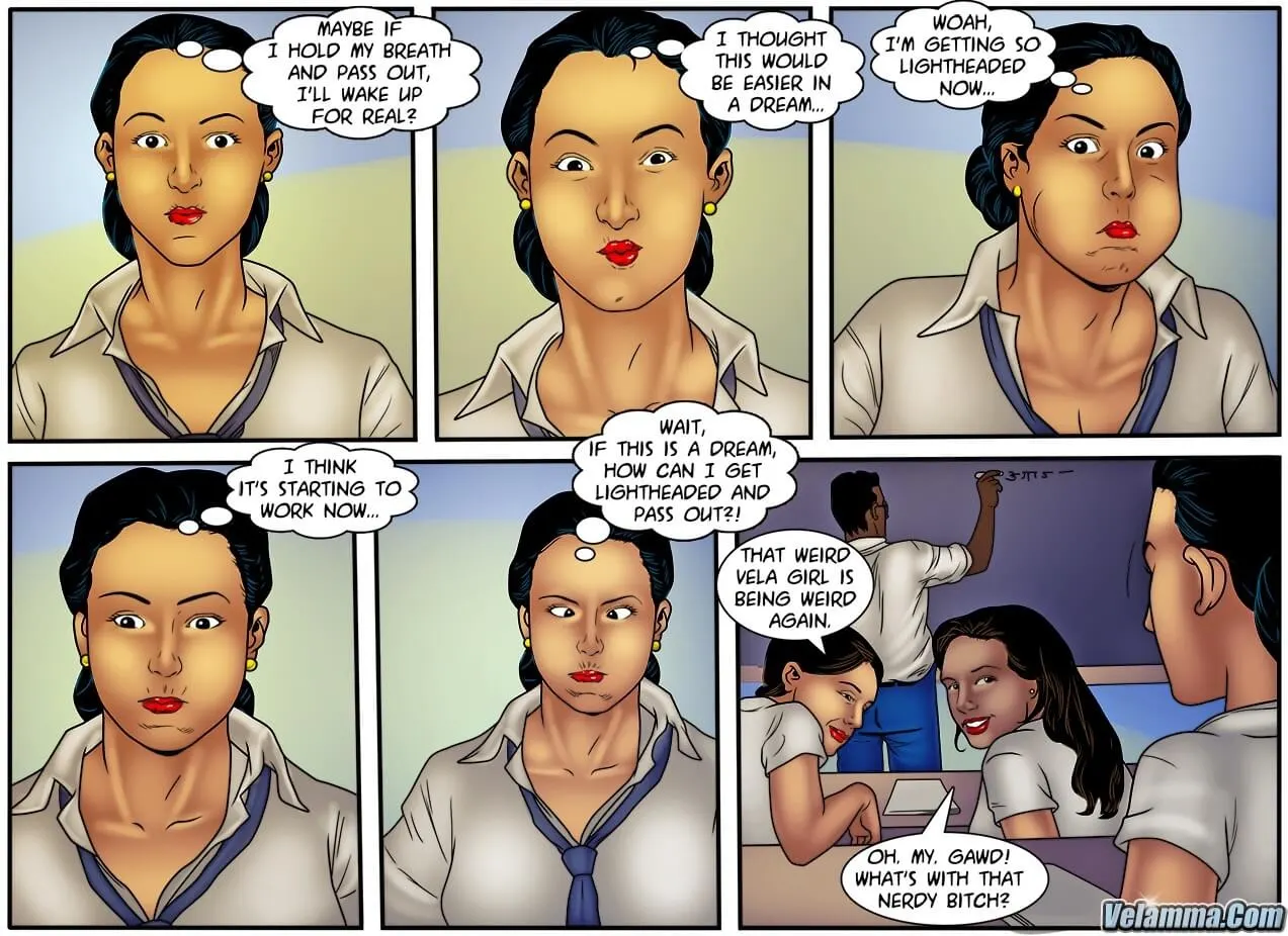 Velamma Dreams  (Chapter 13 - Vela Goes Back To School) — page 5