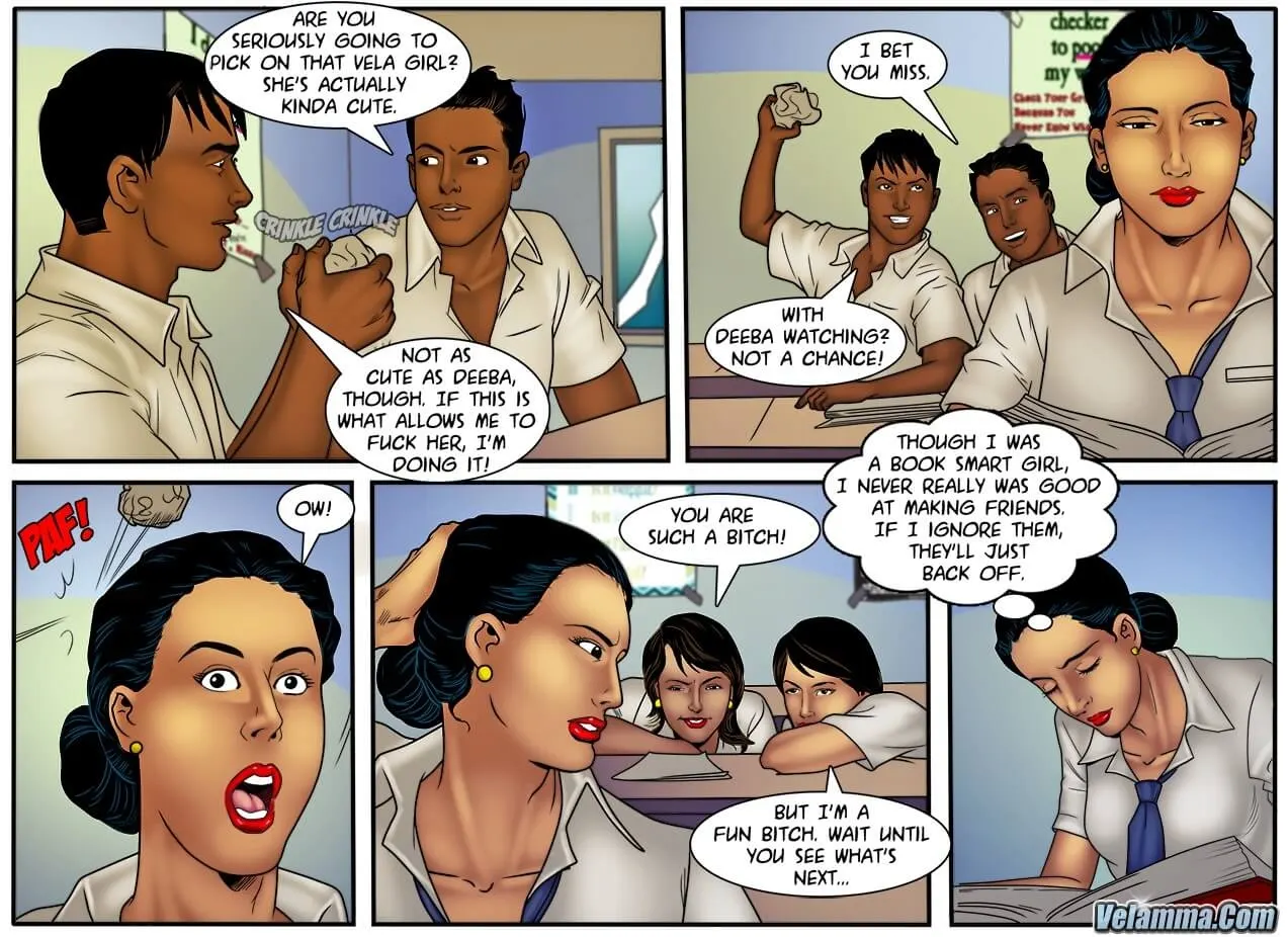 Velamma Dreams  (Chapter 13 - Vela Goes Back To School) — page 7