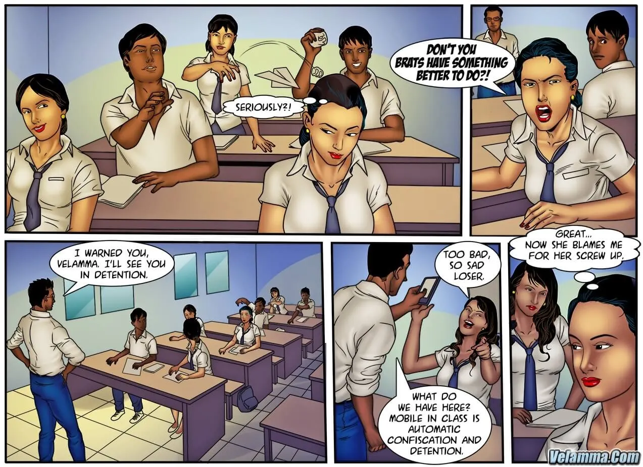 Velamma Dreams  (Chapter 13 - Vela Goes Back To School) — page 8