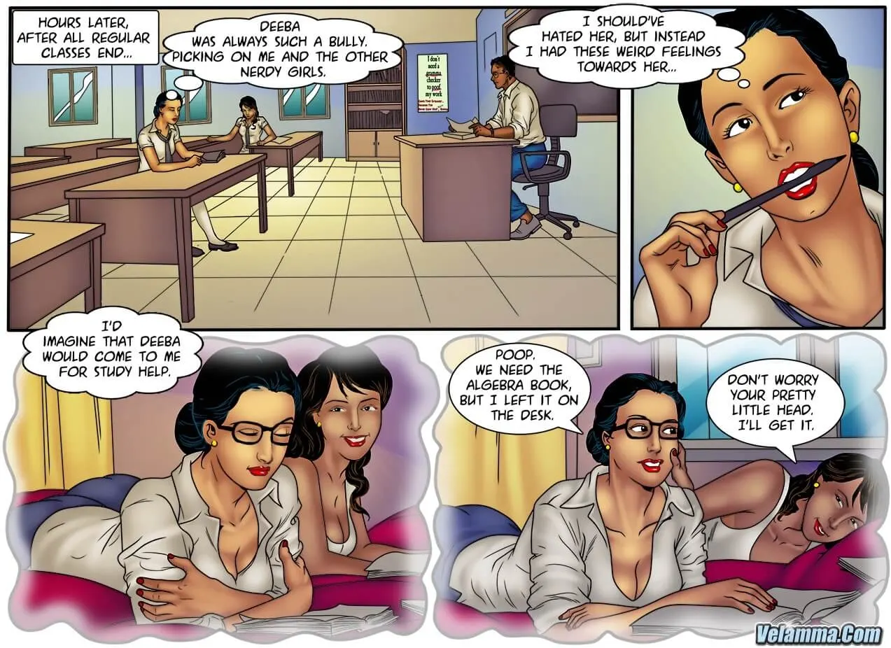 Velamma Dreams  (Chapter 13 - Vela Goes Back To School) — page 9