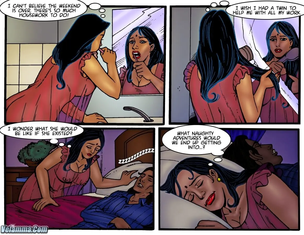 Velamma Dreams  (Chapter 01 - Double Trouble) — page 3