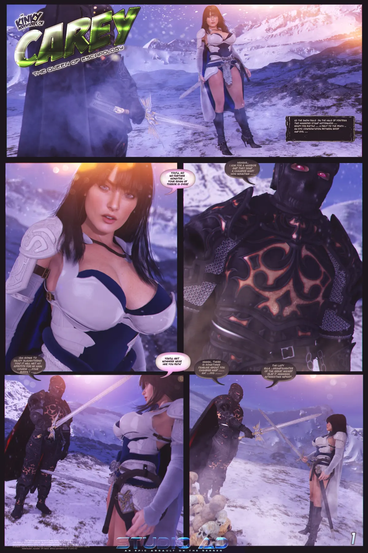 The Kinky Adventures Of Carey  (Chapter 3) — page 1