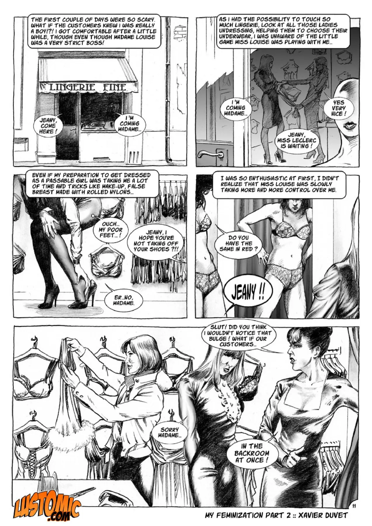 My Feminization  (Chapter 02 - Her New Job) — page 1
