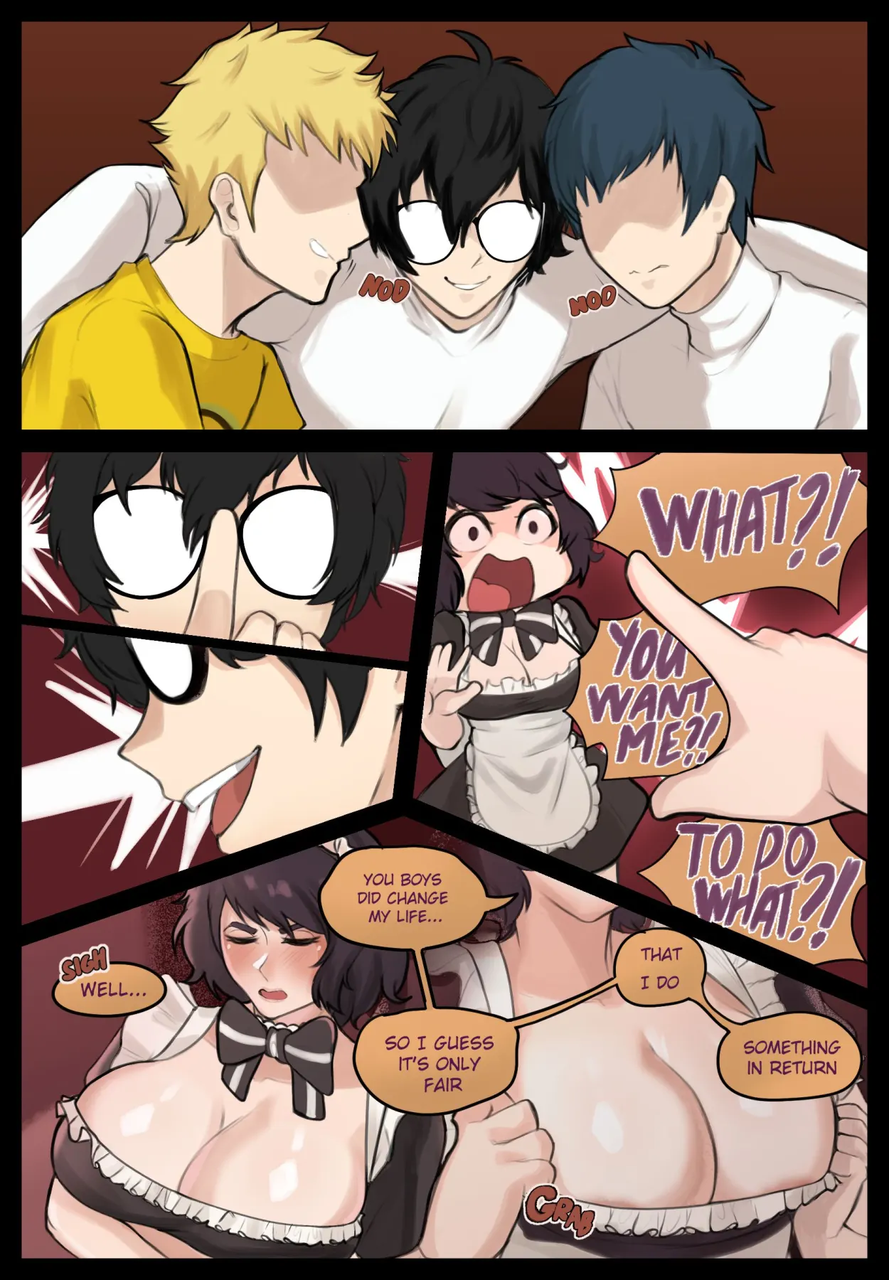 Maid For Service Persona 5  (Chapter 01) — page 3