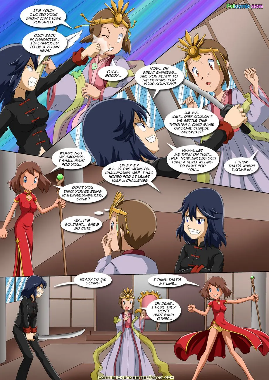 Lesbian Fantasy Island - Digimon, Pokemon  (Chapter 02 - Kari And May) — page 3
