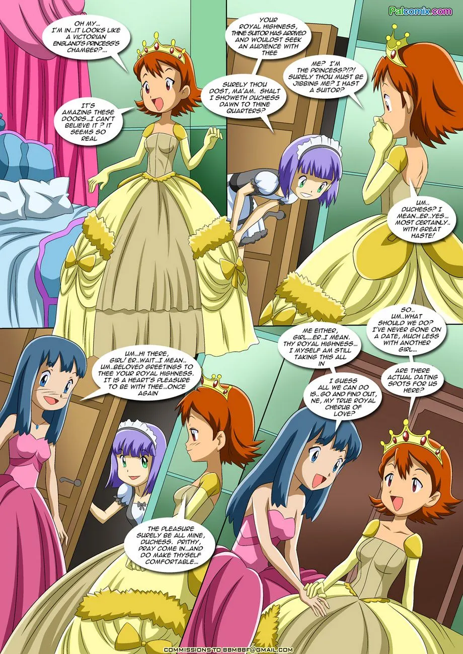 Lesbian Fantasy Island - Digimon, Pokemon  (Chapter 01 - Sora And Dawn) — page 5