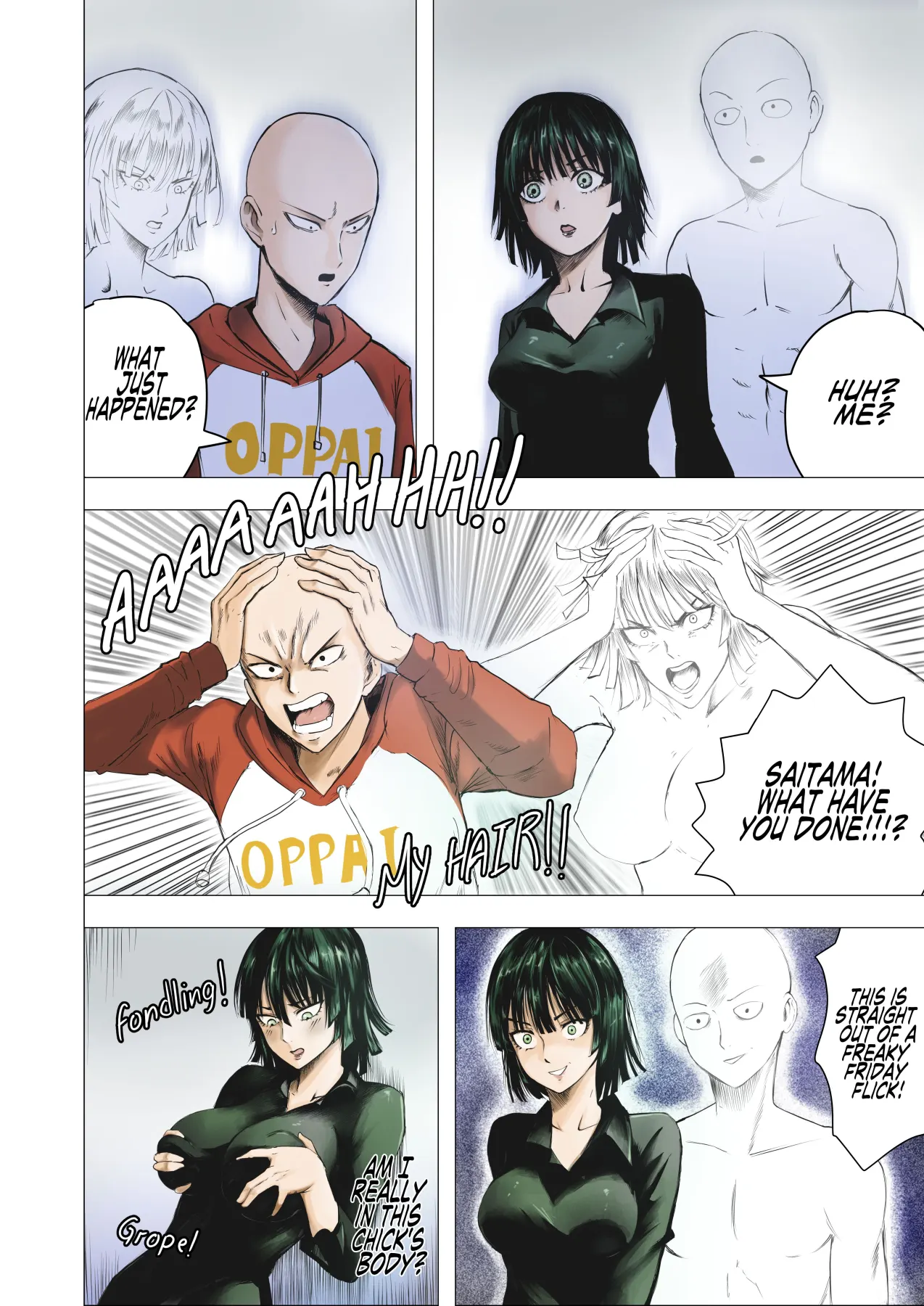 It/s Fubuki Tai-me! One Punch Man  (Chapter 01) — page 4