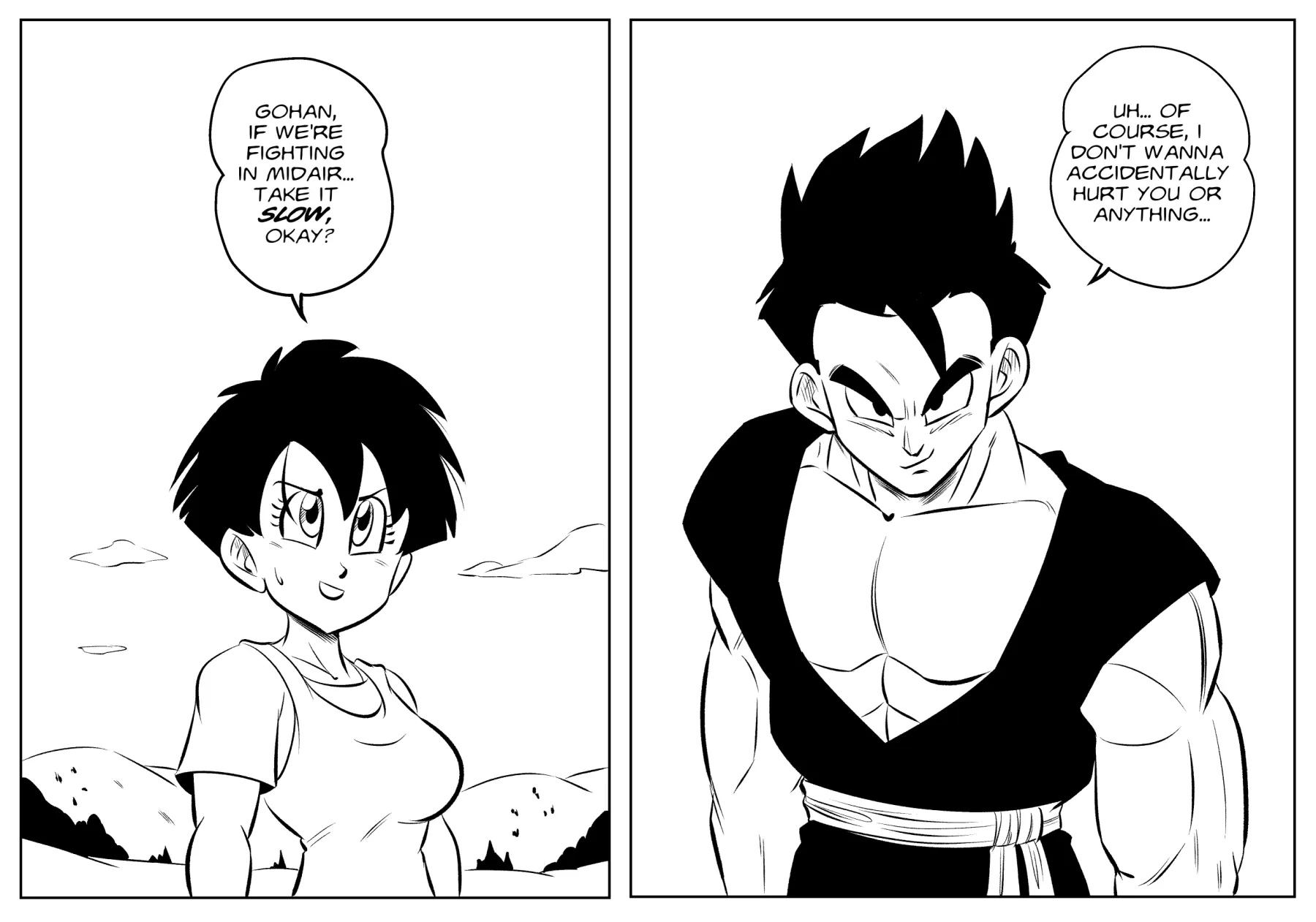 Midair TrainingDragon Ball Z  (Chapter 01) — page 1