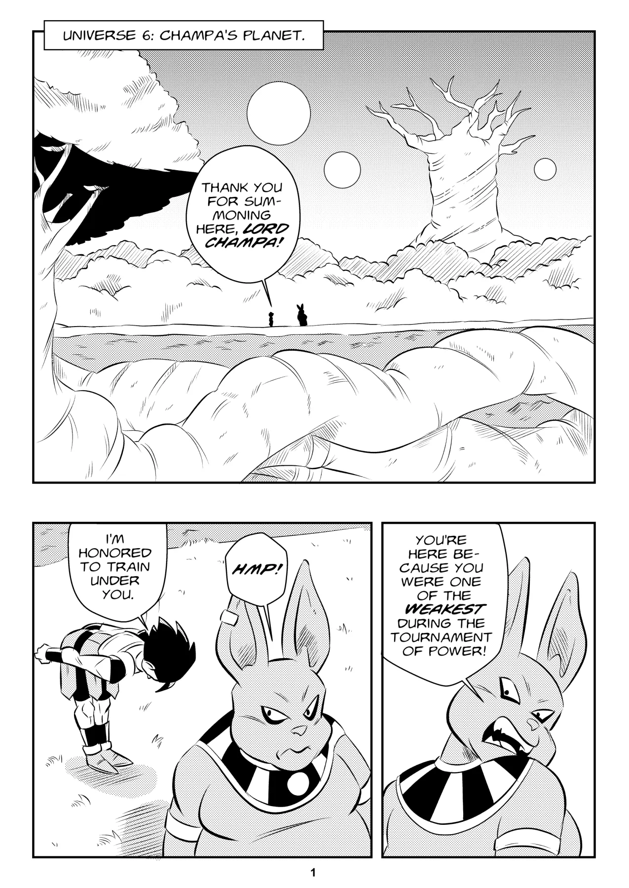 Heavenly TrainingDragon Ball Super  (Chapter 01) — page 2