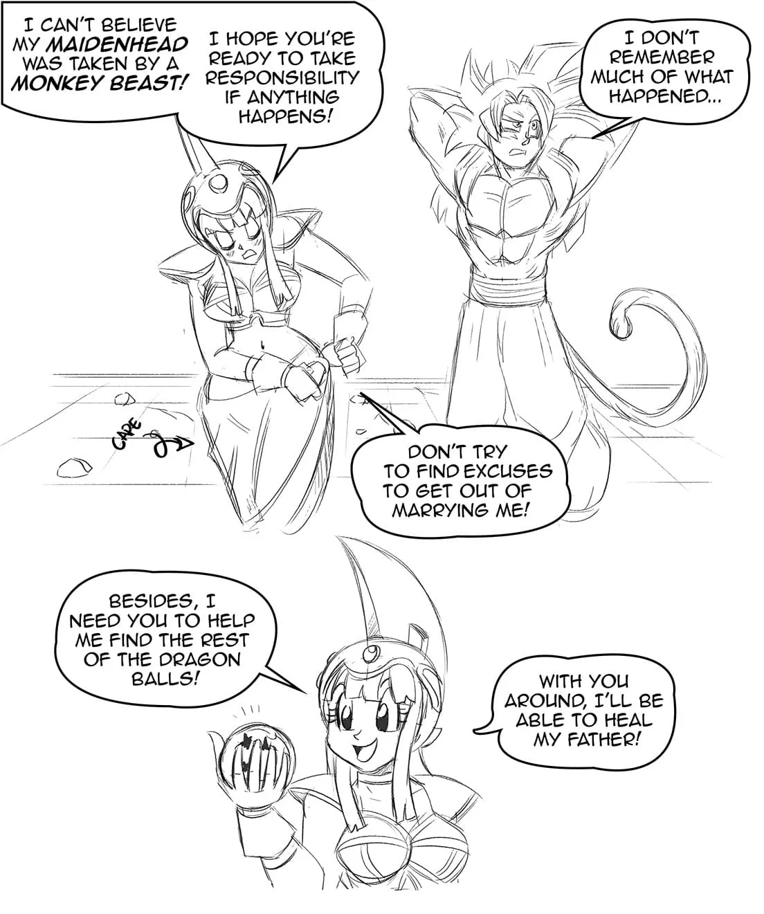 Mate Of The Monkey KingDragon Ball GT  (Chapter 01) — page 48