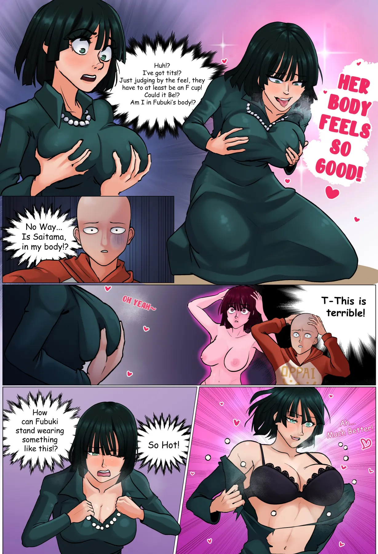 Fubuki & Saitama Bodyswapped! One Punch Man  (Chapter 01) — page 2