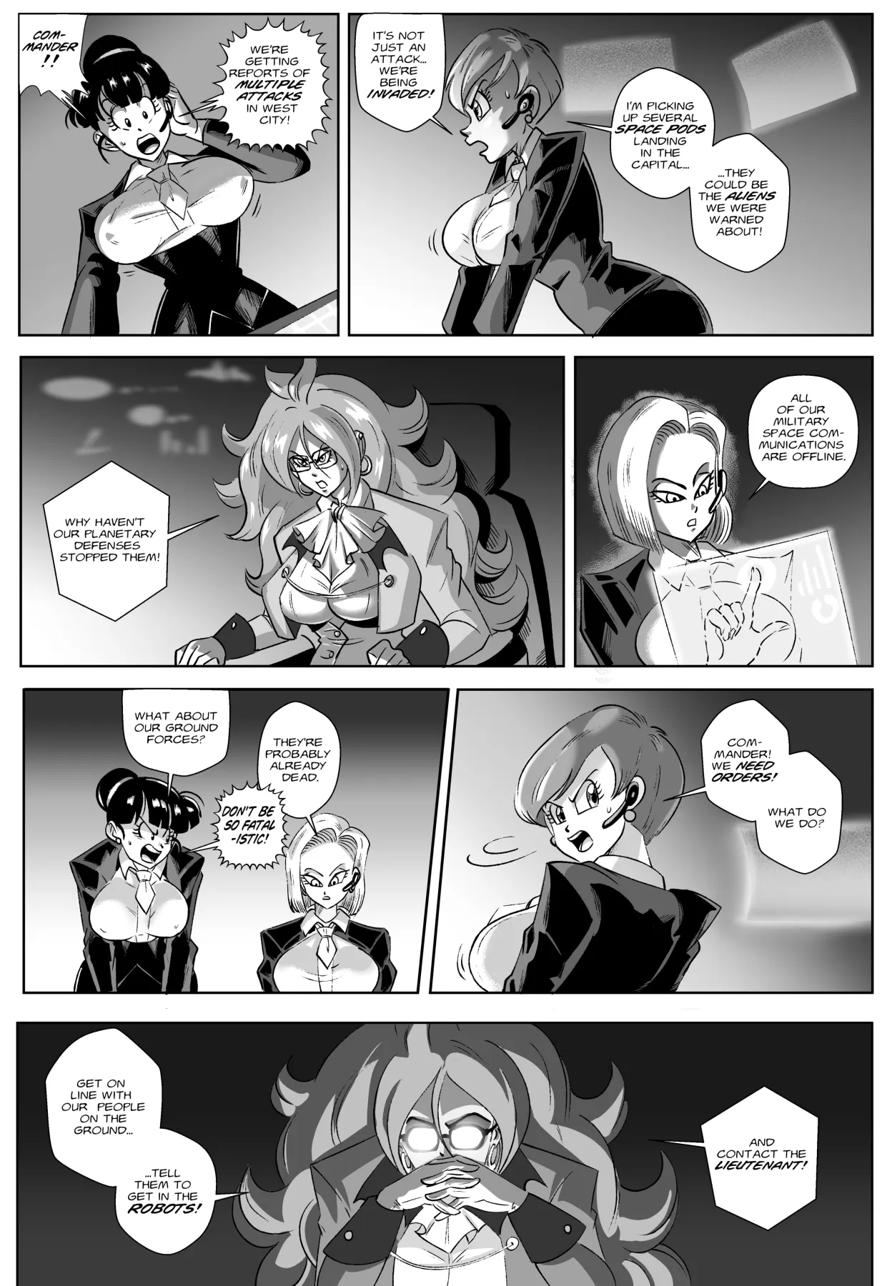 Control Room - InvasionDragon Ball Z  (Chapter 01) — page 1