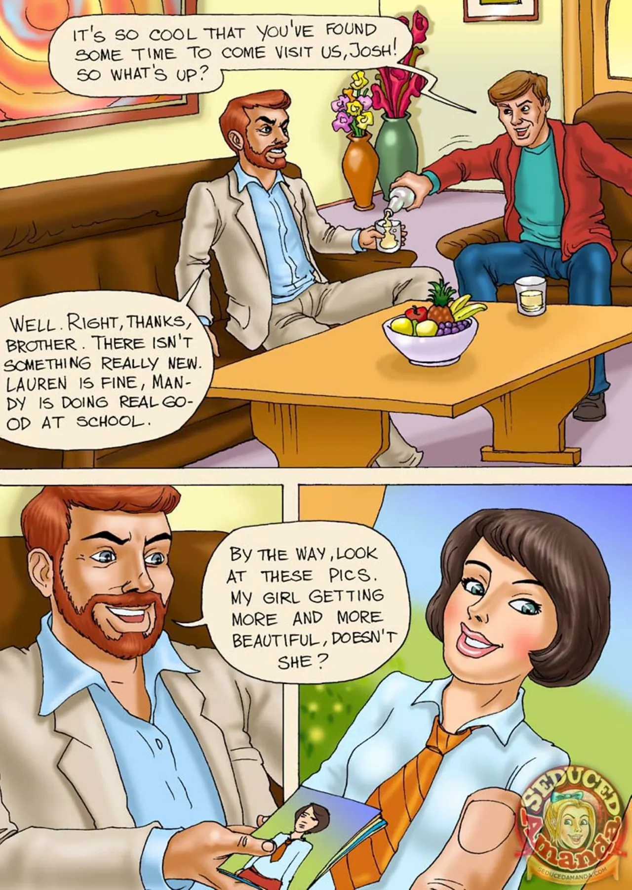 Seduced Amanda  (Chapter 13 - Dad And His Brother) — page 1