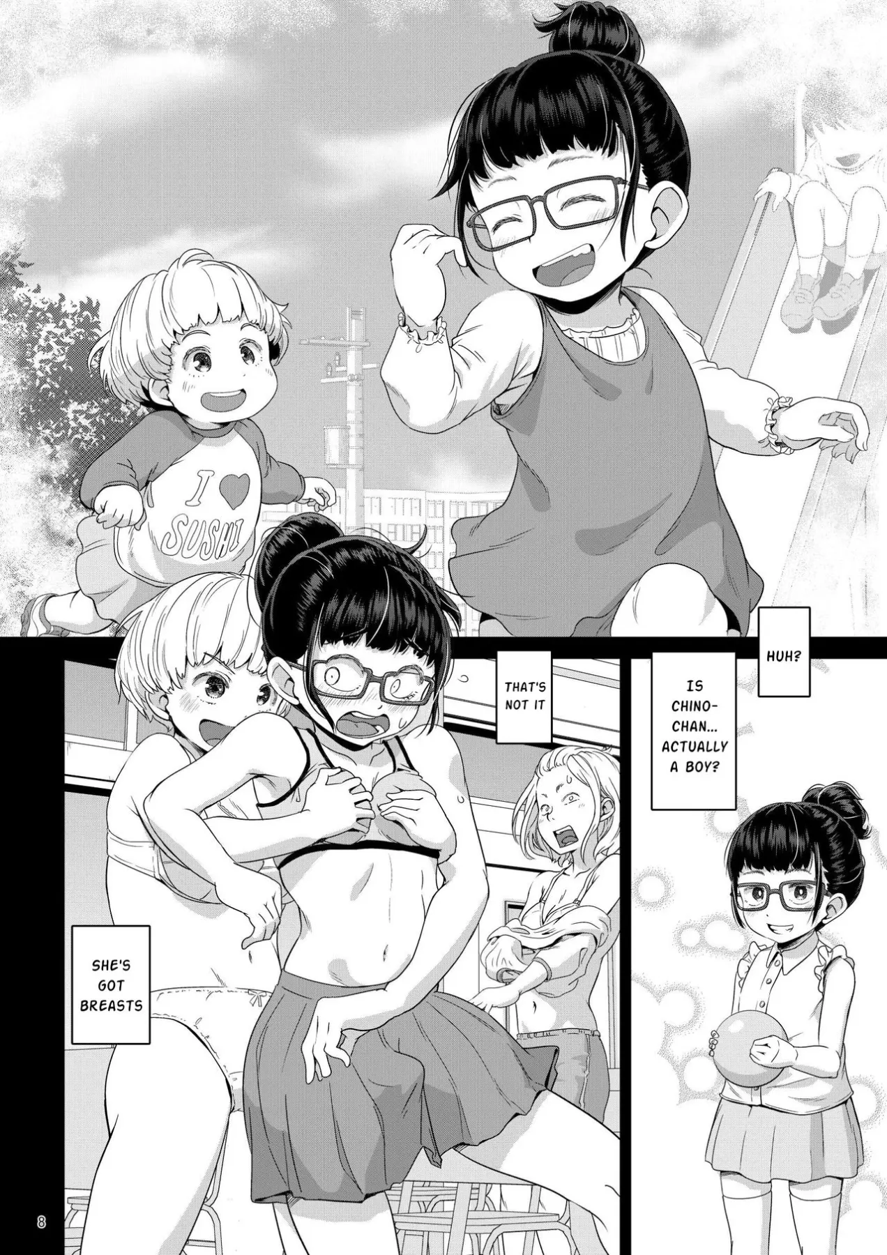 A Futanari Girl Who Falls At The Speed Of A Second  (Chapter 1) — page 8