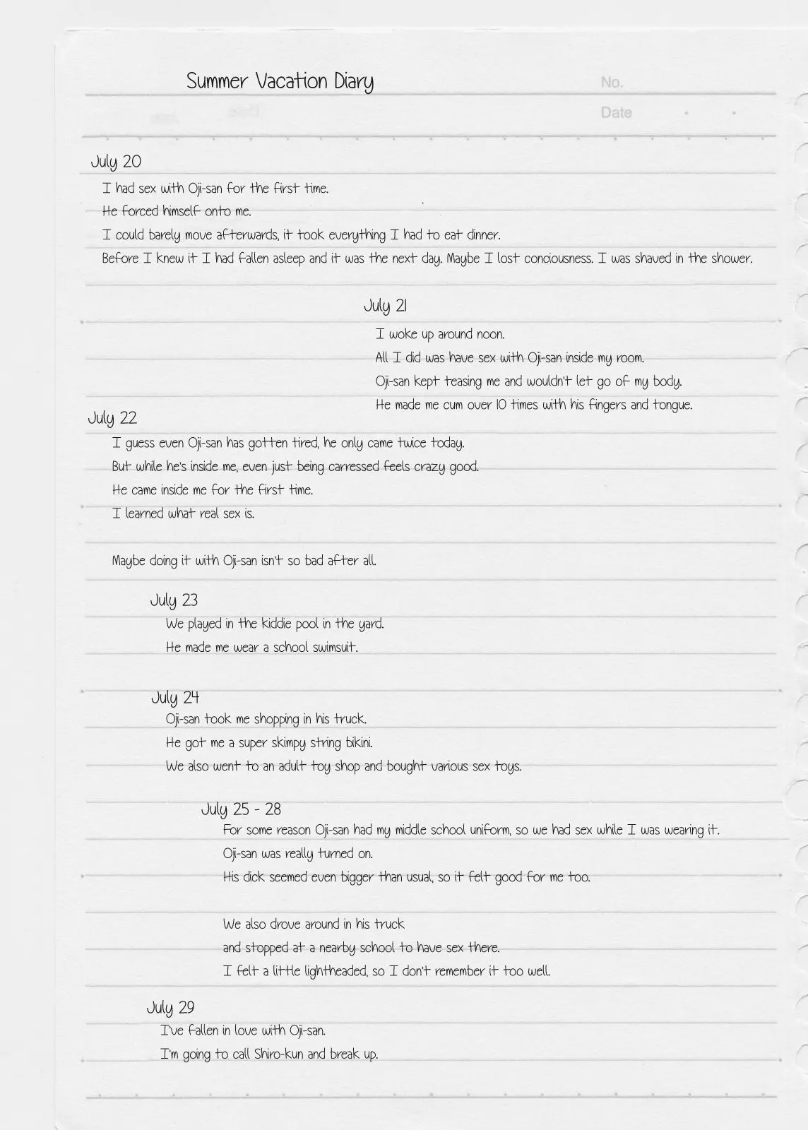 My Girlfriend Who Couldn/t Meet Summer Vacation  (Chapter 01) — page 30