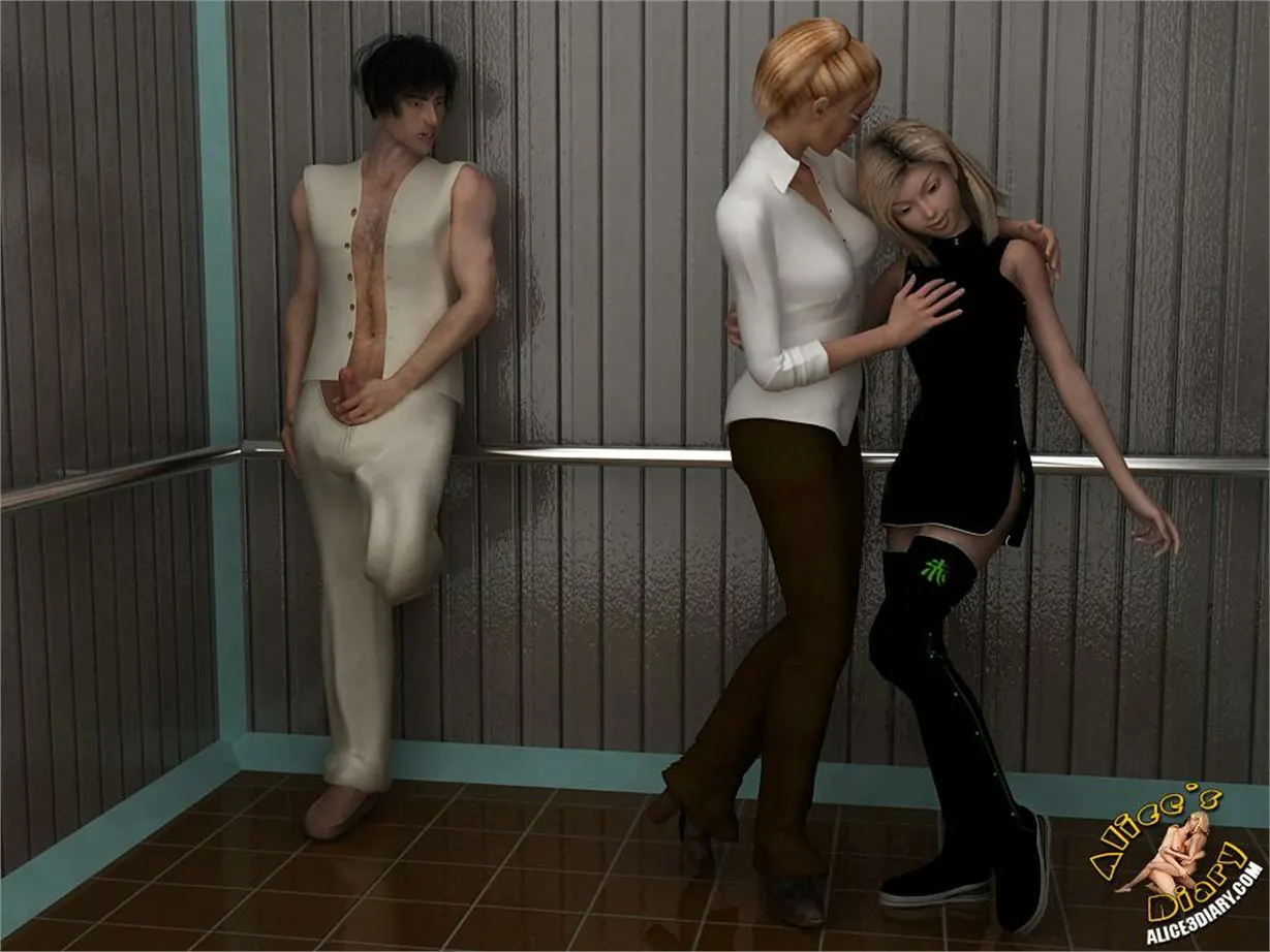 Alice's Diary  (Chapter 17 - Wild Threesome Action In The Elevator) — page 11