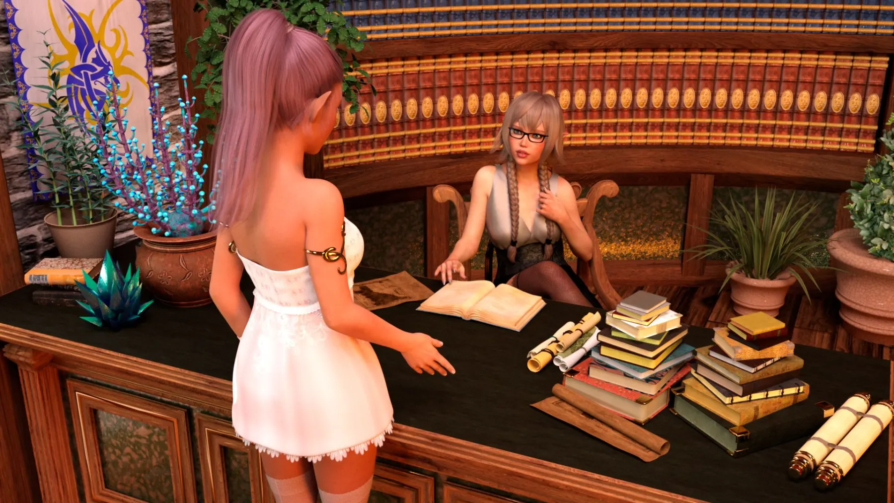 Lustful Desires  (Chapter 02 - The Librarian) — page 1