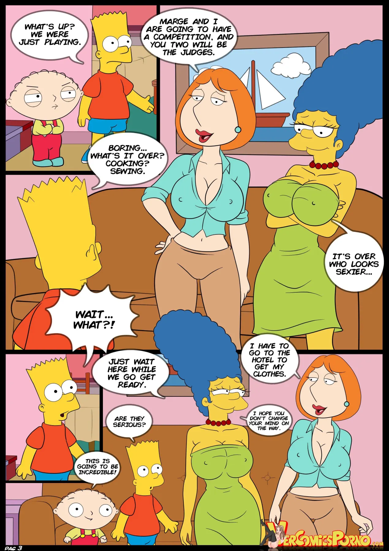 The Contest - Family Guy, The Simpsons, Goof Troop  (Chapter 01) — page 4