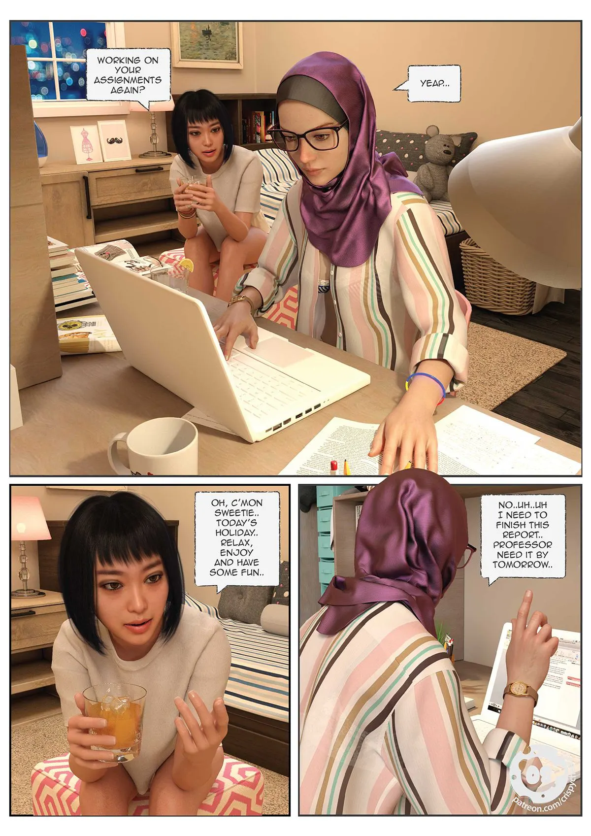 A Girl's Diary  (Chapter 01 - Roommate) — page 8