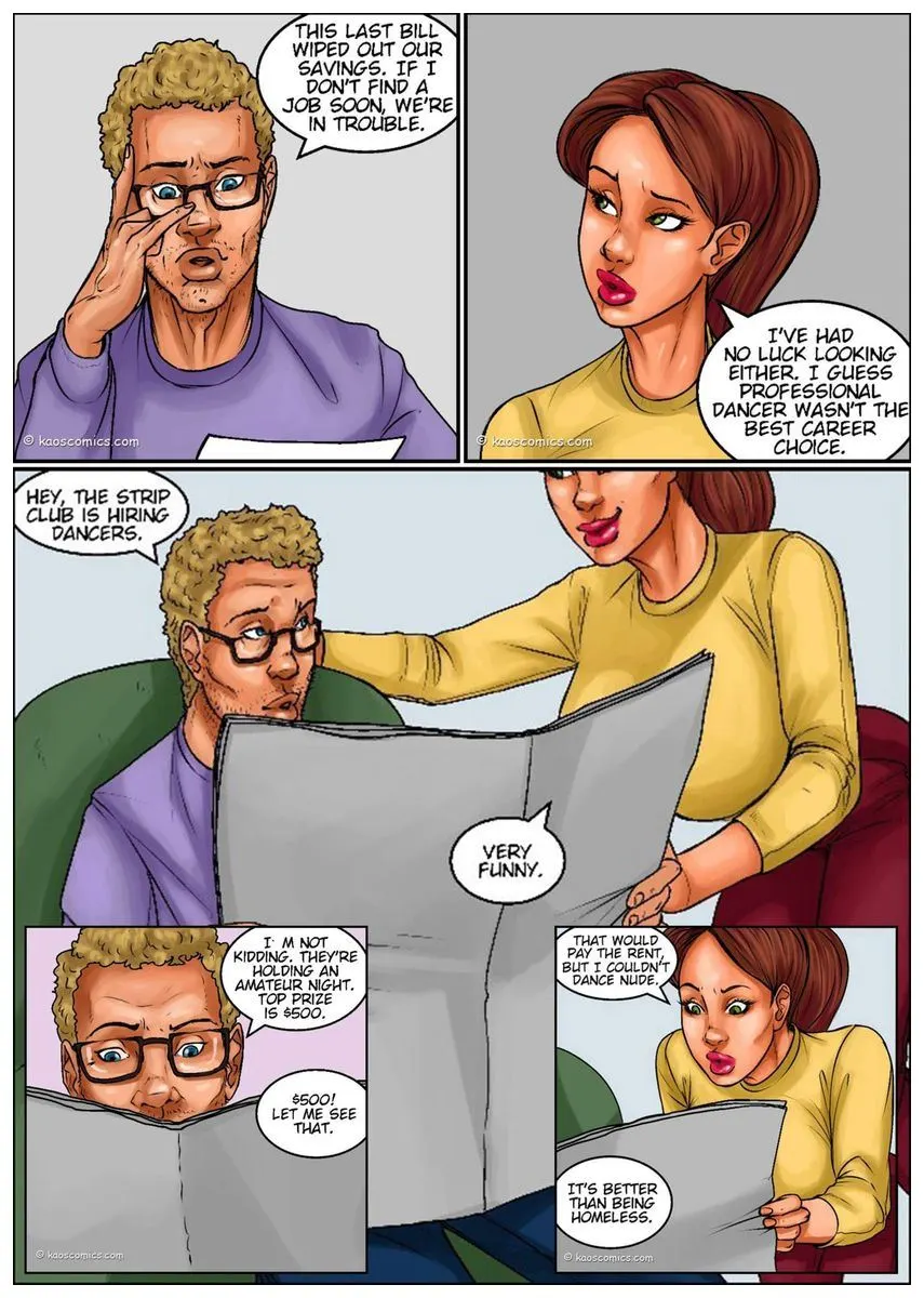 Recession Blues - Wife Forced To Strip  (Chapter 01) — page 2