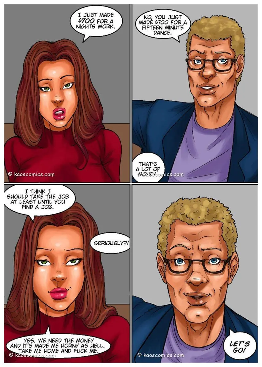 Recession Blues - Wife Forced To Strip  (Chapter 01) — page 14