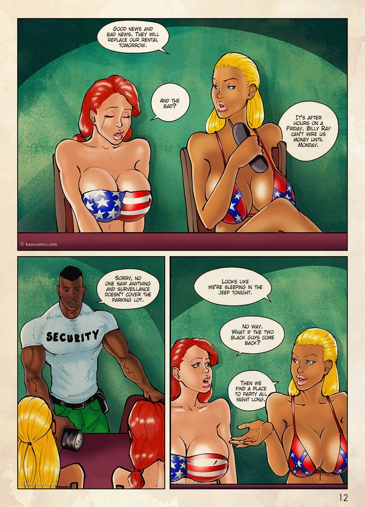 The Flag Girls Get Fucked  (Chapter 01) — page 13