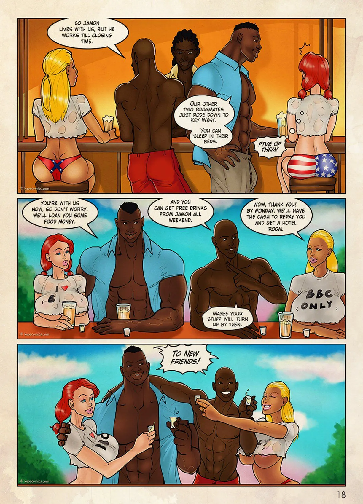 The Flag Girls Get Fucked  (Chapter 01) — page 19