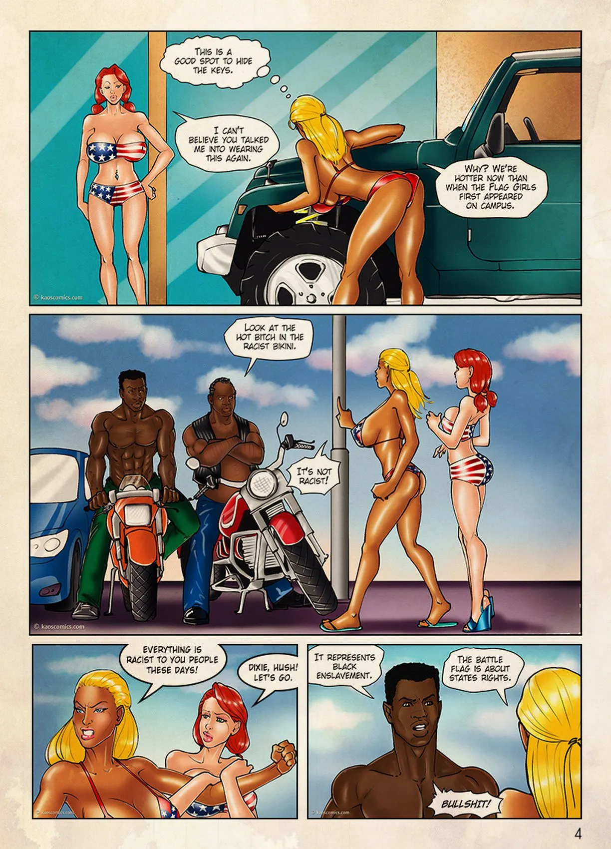 The Flag Girls Get Fucked  (Chapter 01) — page 5