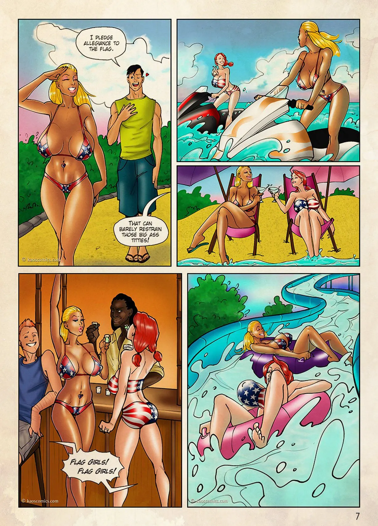 The Flag Girls Get Fucked  (Chapter 01) — page 8