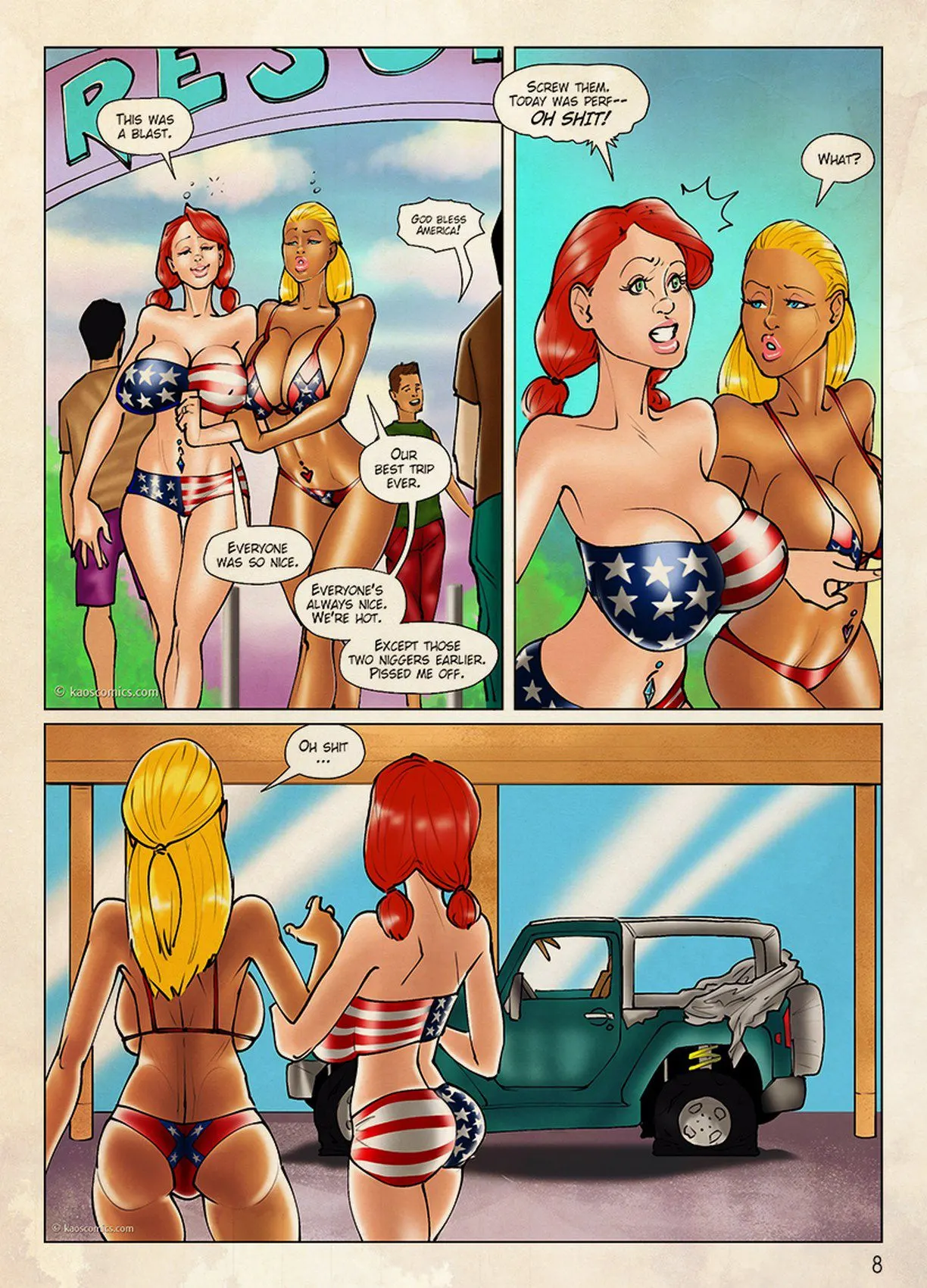 The Flag Girls Get Fucked  (Chapter 01) — page 9