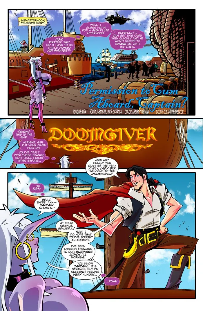 Main Comic Series  (Chapter 05 - Cum Aboard) — page 1