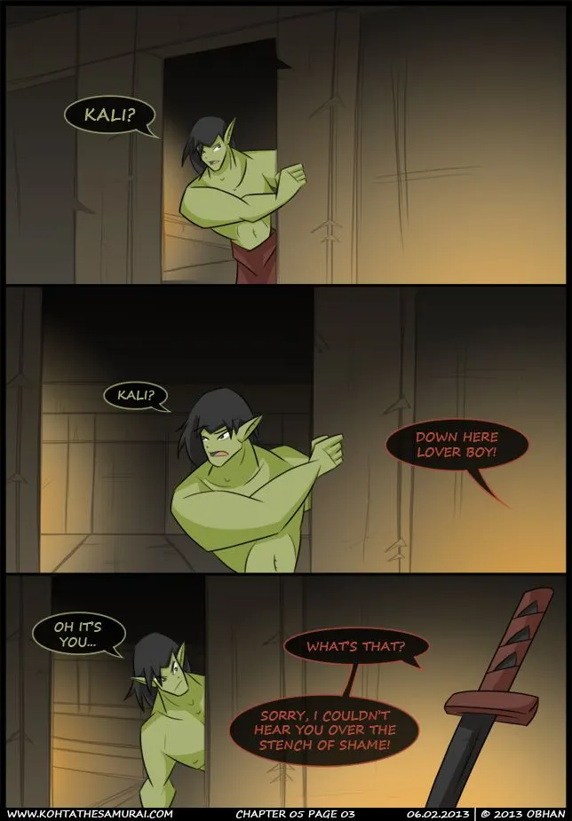 Kohta The Samurai  (Chapter 05 - The Darkness Below - Part 4) — page 3