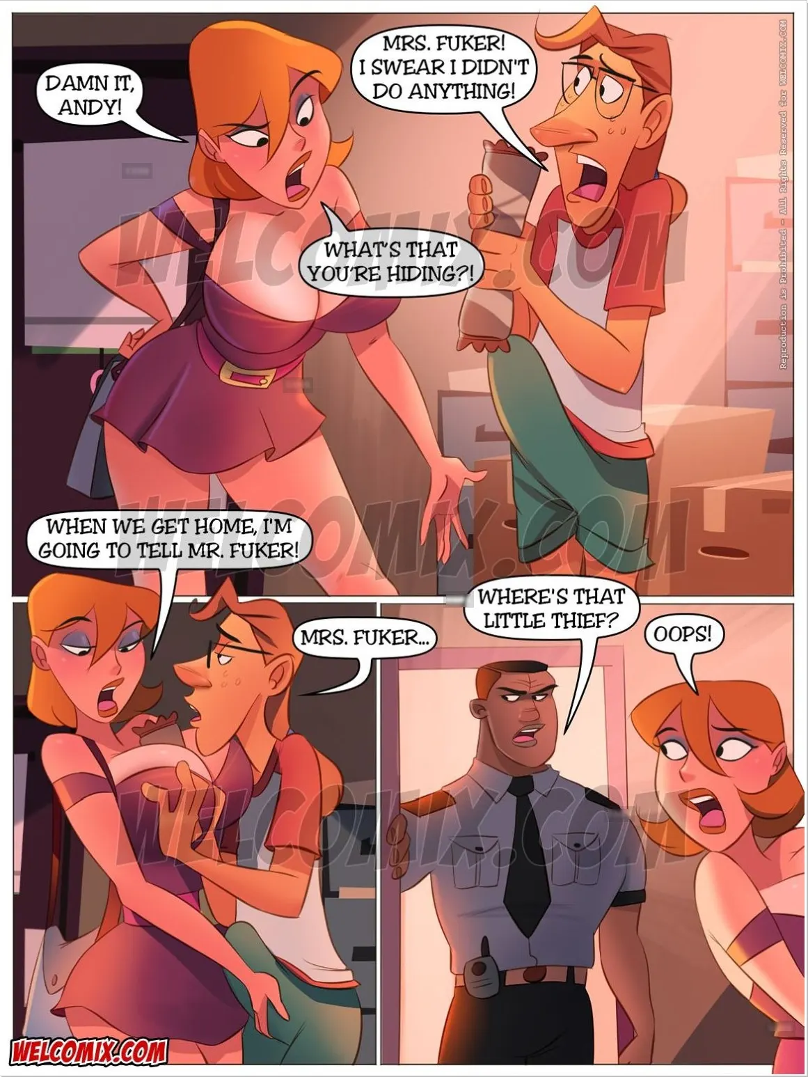 Naughty Fam  (Chapter 31 - Stealing Chocolates) — page 8